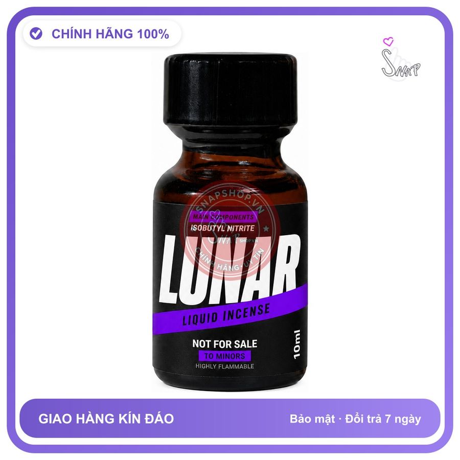 Chai hít tăng khoái cảm kích thích Popper LUNAR 10ml Chính hãng