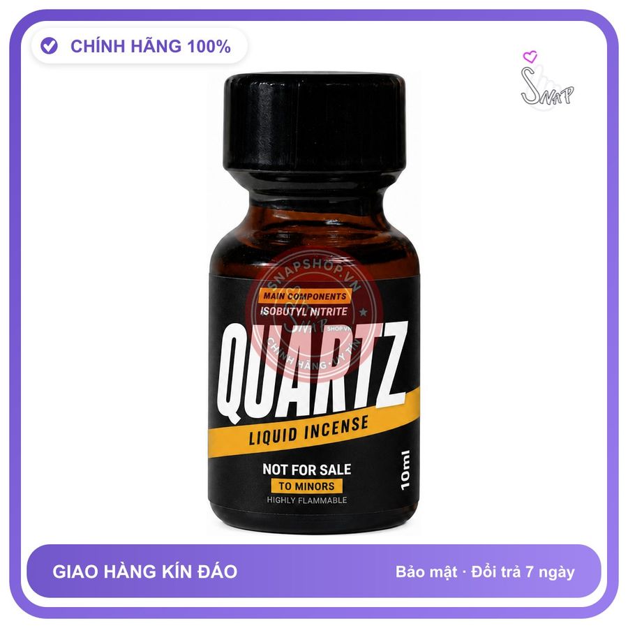 Chai hít tăng khoái cảm kích thích Popper QUARTZ 10ml Chính hãng