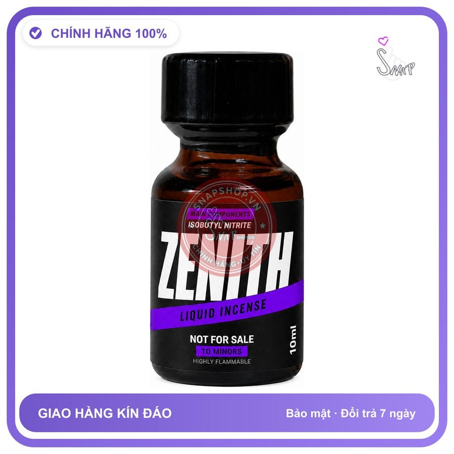 Chai hít tăng khoái cảm kích thích Popper ZENITH 10ml Chính hãng