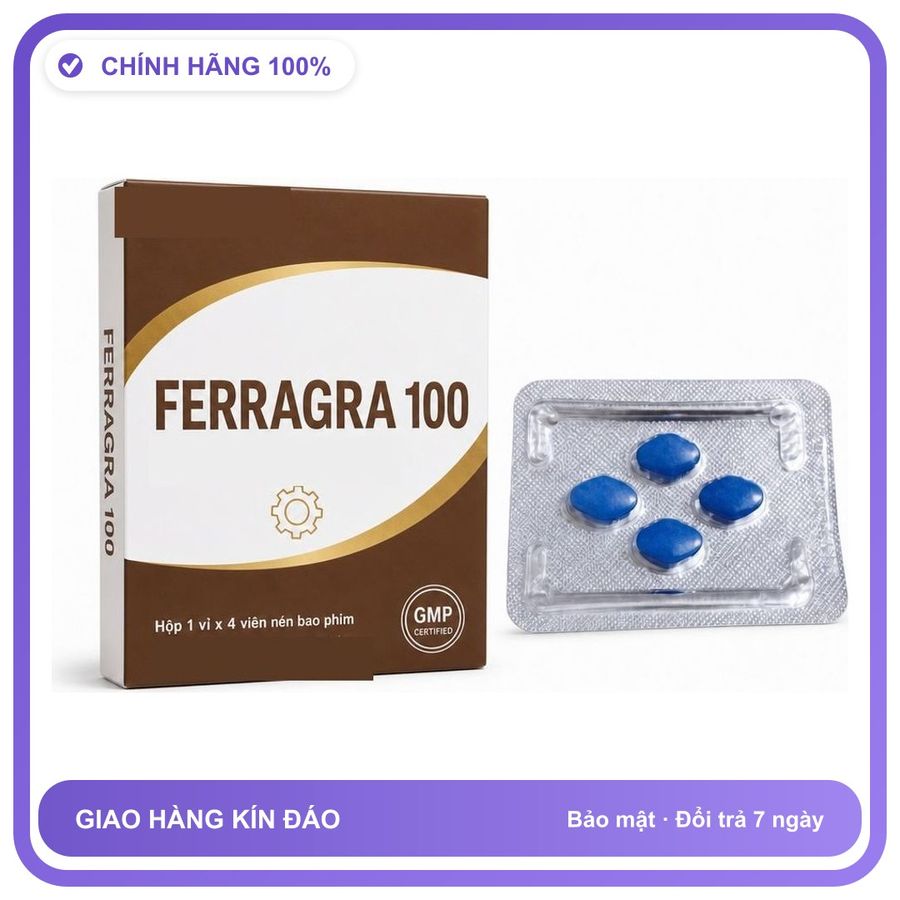 Viên uống hỗ trợ kéo dài cho nam thảo dược FERRAGRA 4 Viên Chính hãng