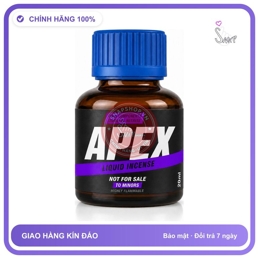 Chai hít tăng khoái cảm kích thích Popper APEX 20ml Chính hãng