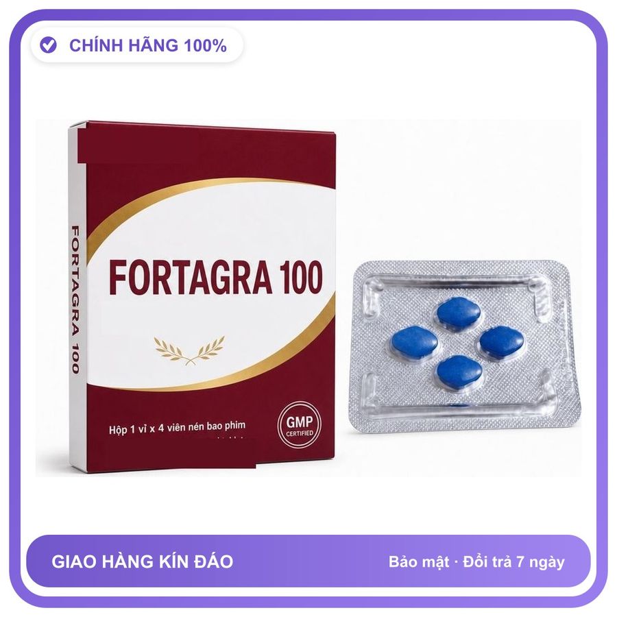Viên uống hỗ trợ kéo dài cho nam thảo dược FORTAGRA 4 Viên Chính hãng