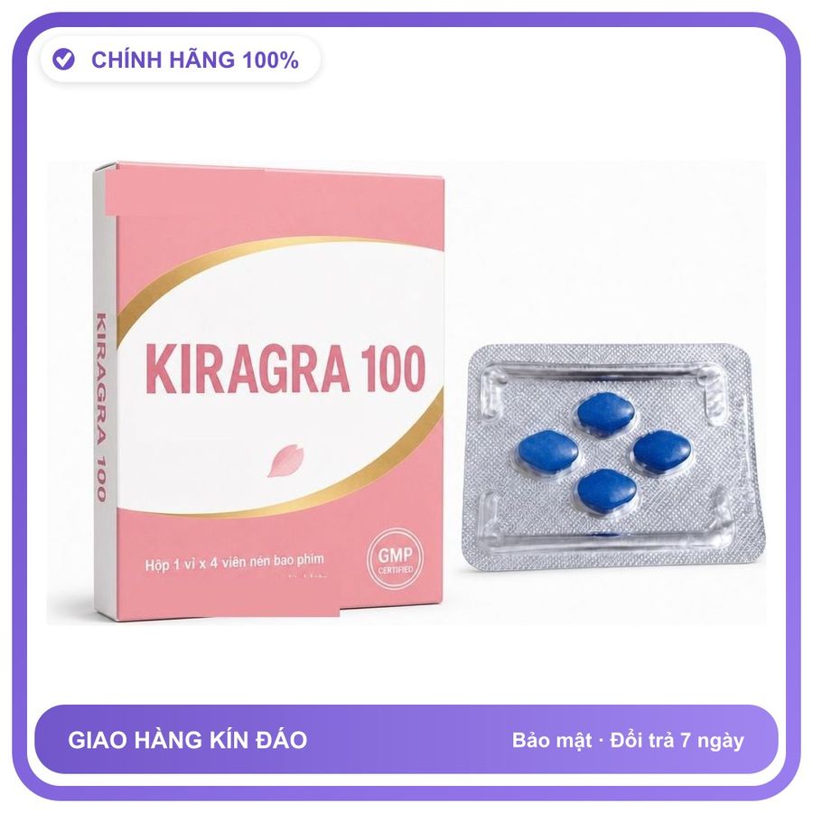 Viên uống hỗ trợ kéo dài cho nam thảo dược KIRAGRA 4 Viên Chính hãng