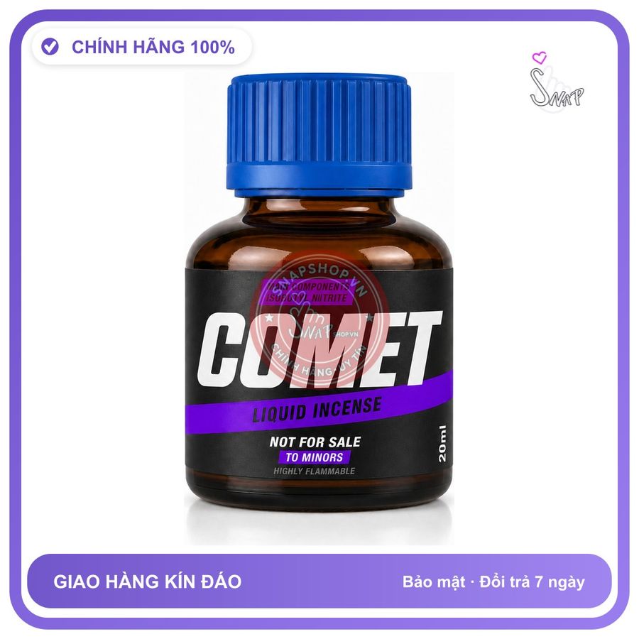 Chai hít tăng khoái cảm kích thích Popper COMET 20ml Chính hãng