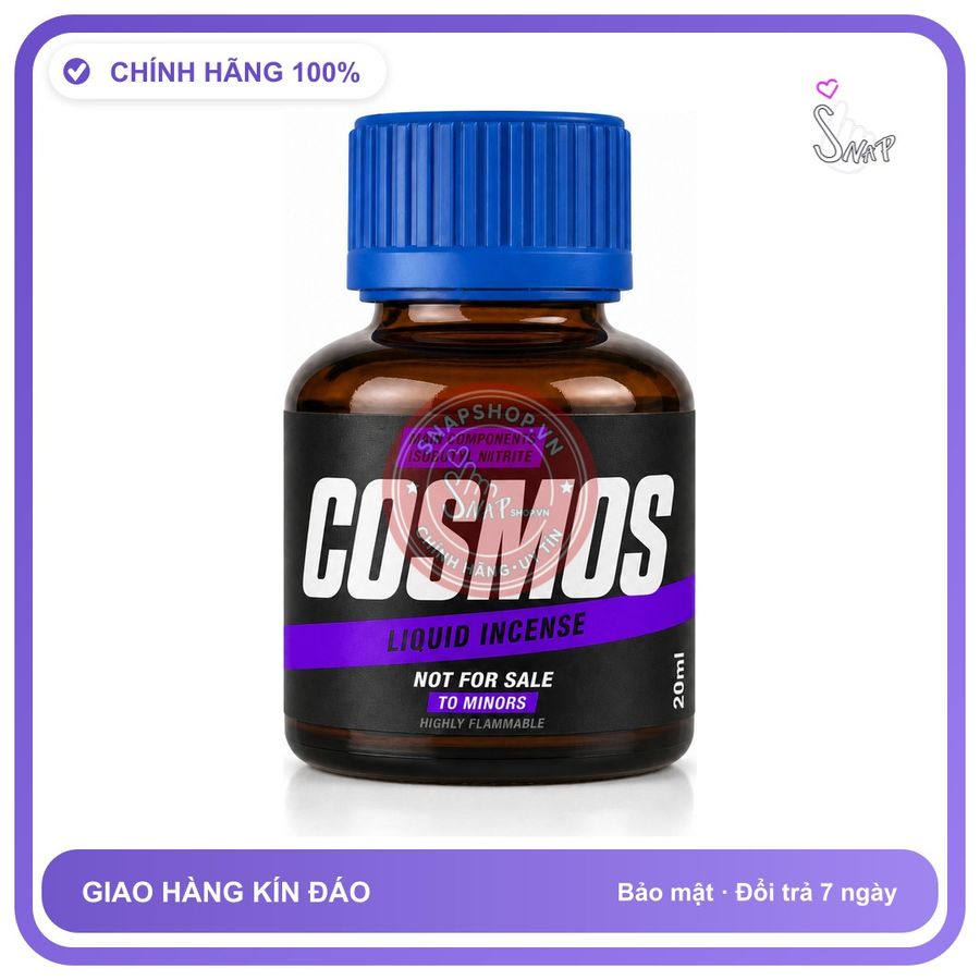 Chai hít tăng khoái cảm kích thích Popper COSMOS 20ml Chính hãng