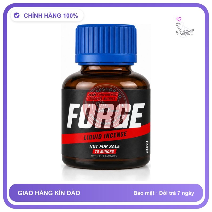 Chai hít tăng khoái cảm kích thích Popper FORGE 20ml Chính hãng