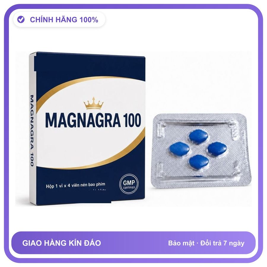 Viên uống hỗ trợ kéo dài cho nam thảo dược MAGNAGRA 4 Viên Chính hãng