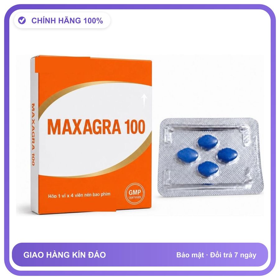 Viên uống hỗ trợ kéo dài cho nam thảo dược MAXAGRA 4 Viên Chính hãng