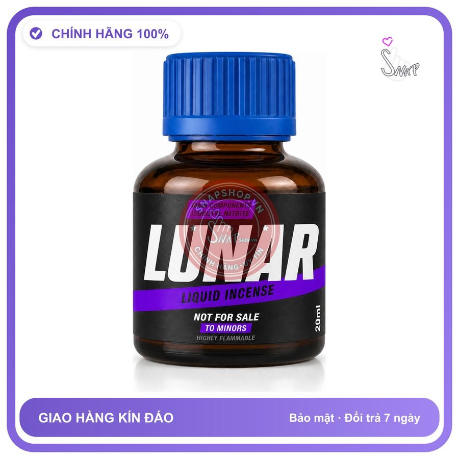 Chai hít tăng khoái cảm kích thích Popper LUNAR 20ml Chính hãng