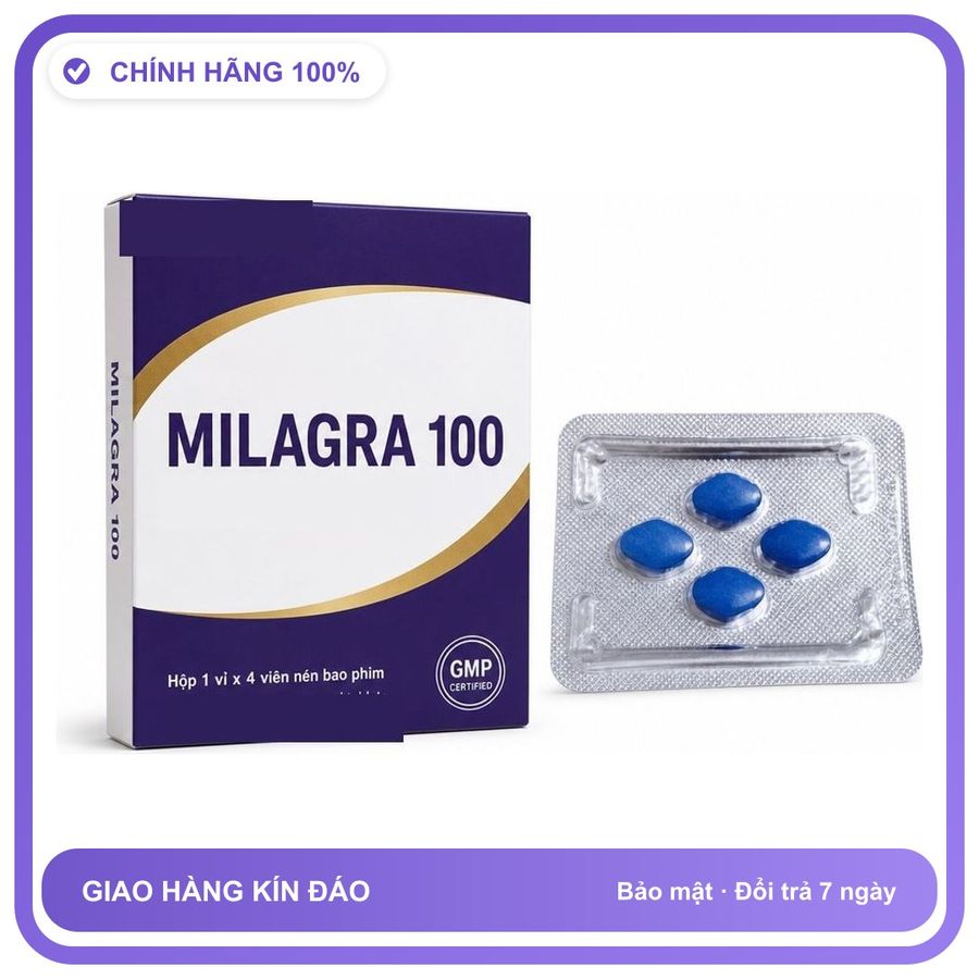 Viên uống hỗ trợ kéo dài cho nam thảo dược MILAGRA 4 Viên Chính hãng