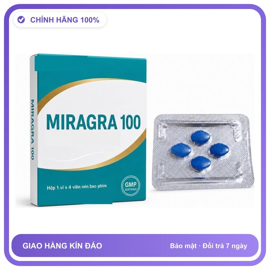 Viên uống hỗ trợ kéo dài cho nam thảo dược MIRAGRA 4 Viên Chính hãng