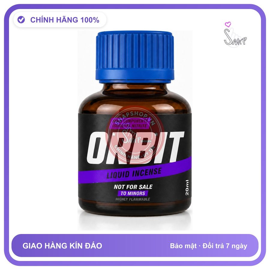 Chai hít tăng khoái cảm kích thích Popper ORBIT 20ml Chính hãng