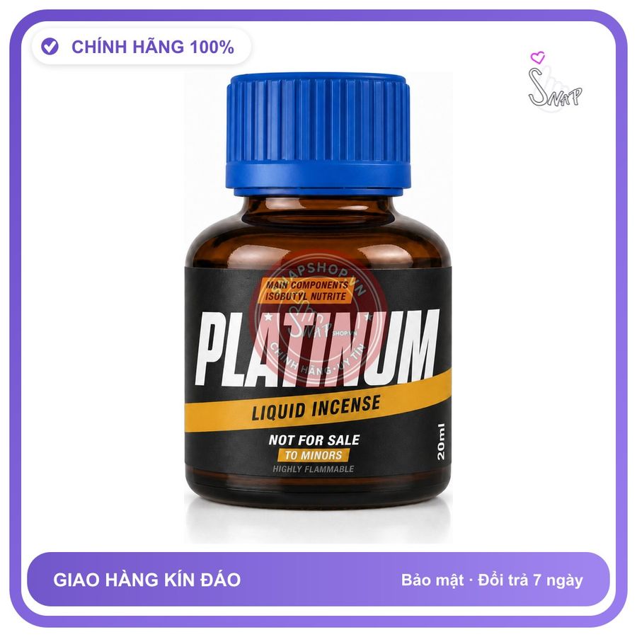Chai hít tăng khoái cảm kích thích Popper PLATINUM 20ml Chính hãng