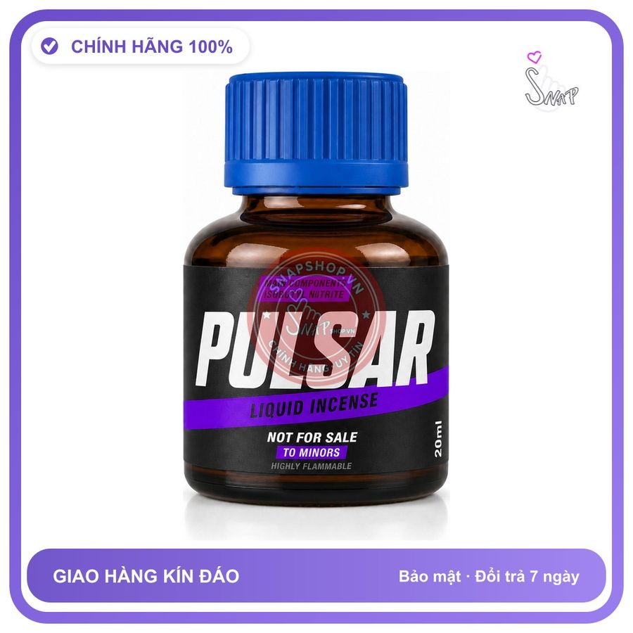 Chai hít tăng khoái cảm kích thích Popper PULSAR 20ml Chính hãng