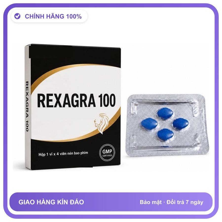 Viên uống hỗ trợ kéo dài cho nam thảo dược REXAGRA 4 Viên Chính hãng