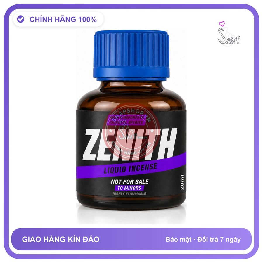 Chai hít tăng khoái cảm kích thích Popper ZENITH 20ml Chính hãng