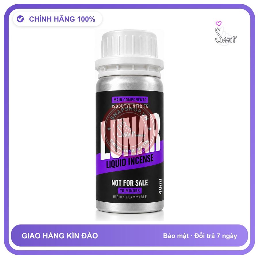 Chai hít tăng khoái cảm kích thích Popper Khô LUNAR 40ml Chính hãng