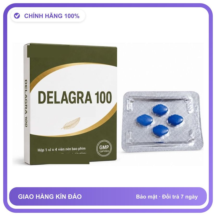 Viên uống hỗ trợ kéo dài cho nam thảo dược DELAGRA 4 Viên Chính hãng