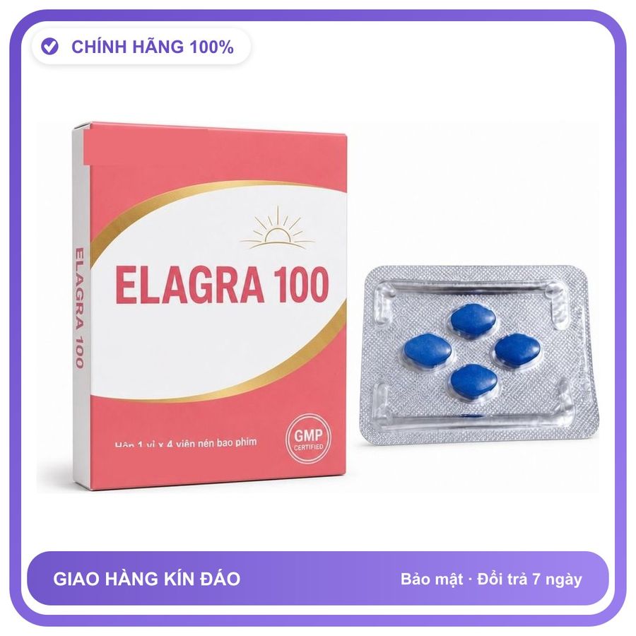 Viên uống hỗ trợ kéo dài cho nam thảo dược ELAGRA 4 Viên Chính hãng