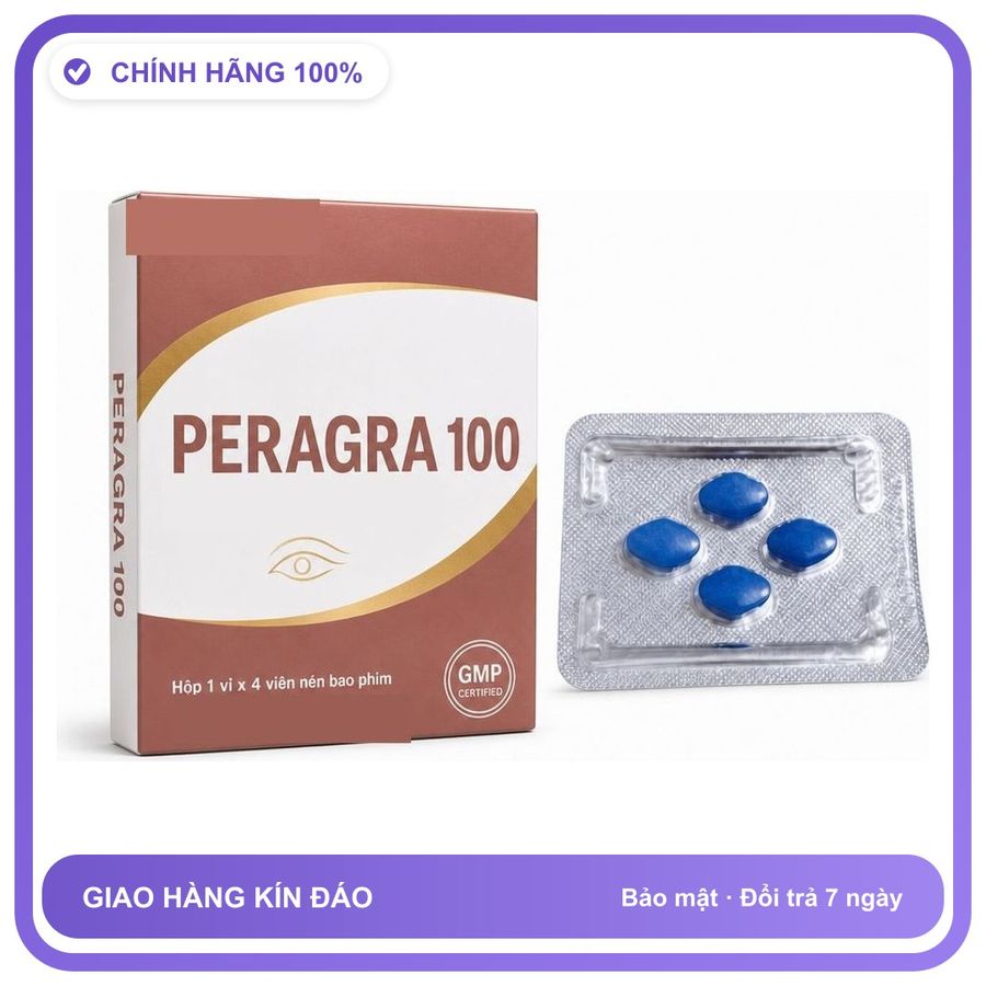 Viên uống hỗ trợ kéo dài cho nam thảo dược PERAGRA 4 Viên Chính hãng