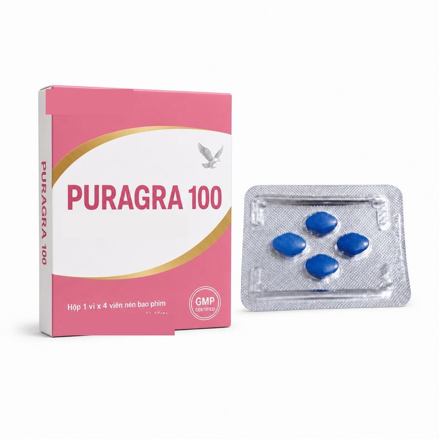 Viên uống hỗ trợ tăng cường sinh lý thảo dược dành cho nam PURAGRA 1 Viên Chính hãng