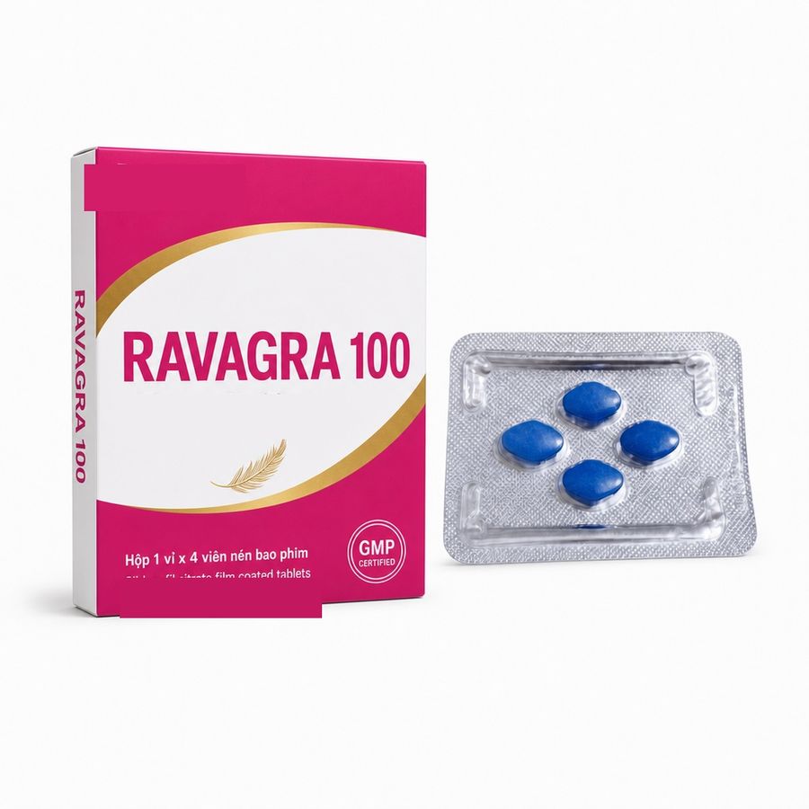 Viên uống hỗ trợ tăng cường sinh lý thảo dược dành cho nam RAVAGRA 1 Viên Chính hãng