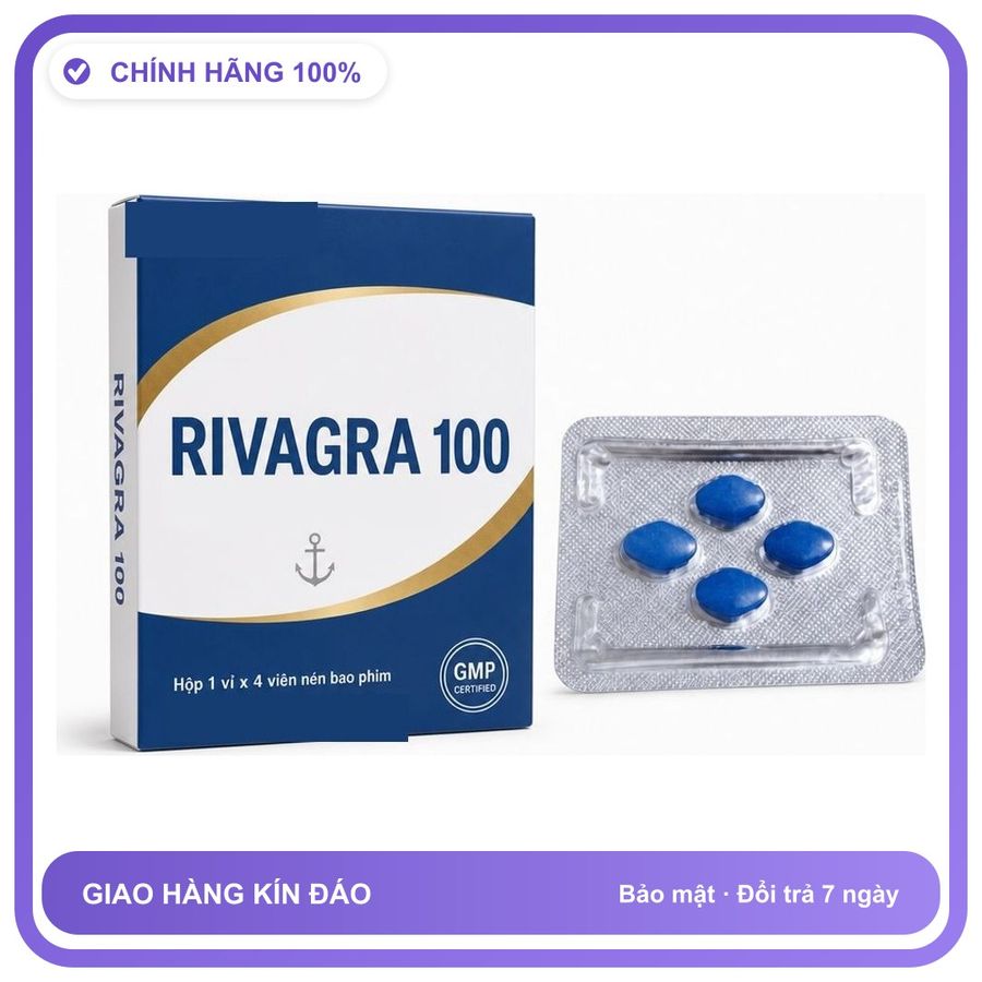 Viên uống hỗ trợ kéo dài cho nam thảo dược RIVAGRA 4 Viên Chính hãng