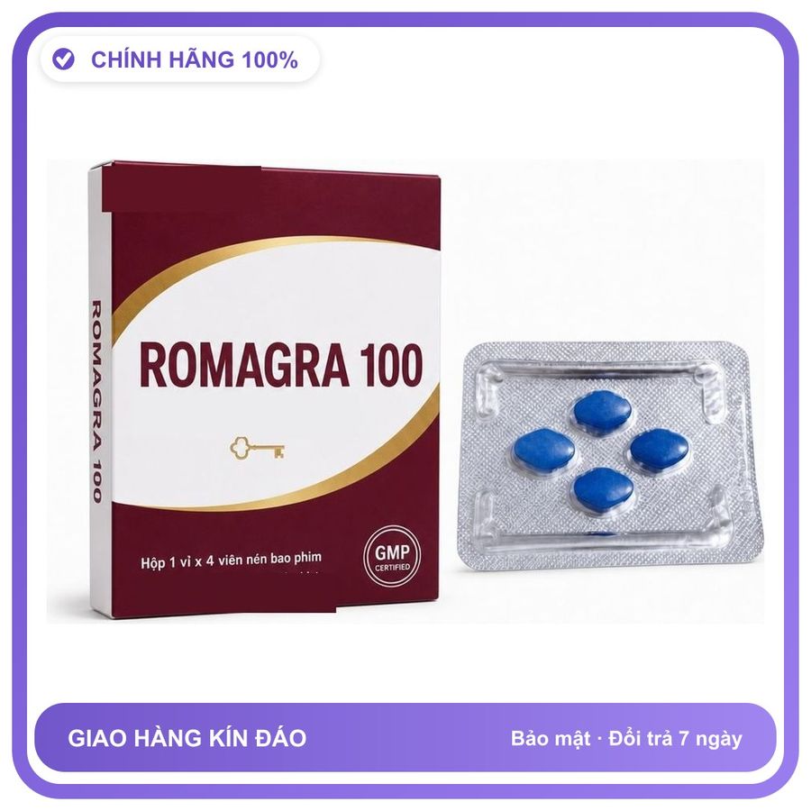 Viên uống hỗ trợ kéo dài cho nam thảo dược ROMAGRA 4 Viên Chính hãng