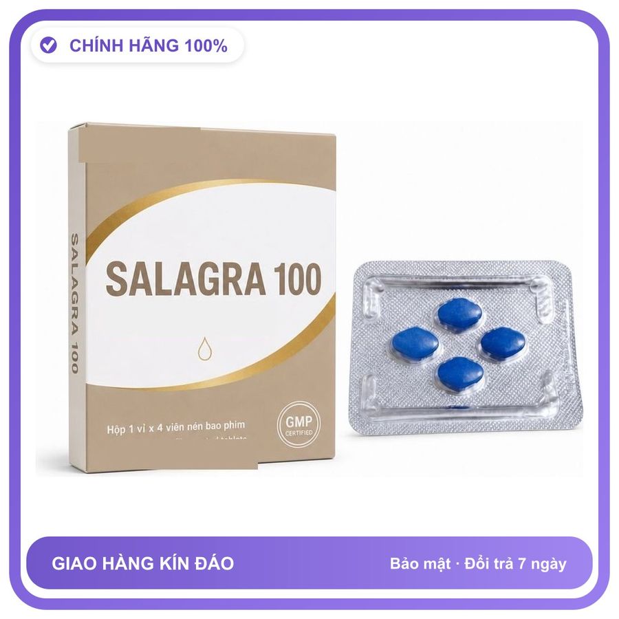 Viên uống hỗ trợ kéo dài cho nam thảo dược SALAGRA 4 Viên Chính hãng