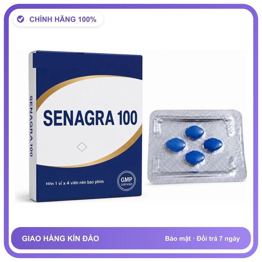 Viên uống hỗ trợ kéo dài cho nam thảo dược SENAGRA 4 Viên Chính hãng