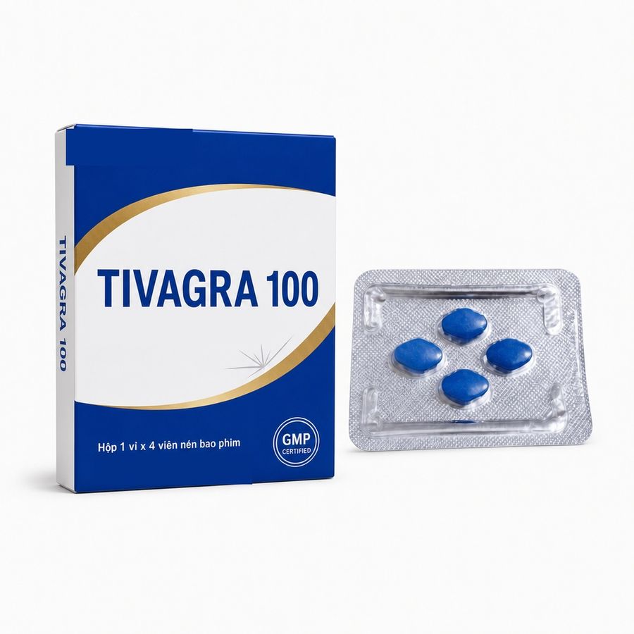 Viên uống hỗ trợ tăng cường sinh lý thảo dược dành cho nam TIVAGRA 1 Viên Chính hãng