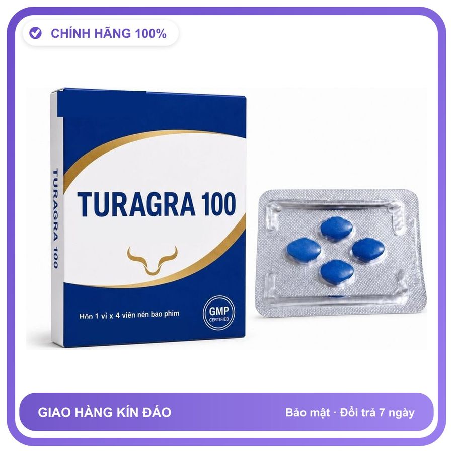 Viên uống hỗ trợ kéo dài cho nam thảo dược TURAGRA 4 Viên Chính hãng