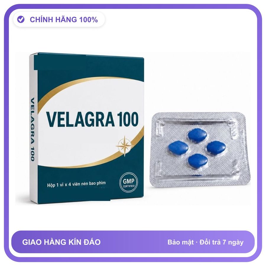 Viên uống hỗ trợ kéo dài cho nam thảo dược VELAGRA 4 Viên Chính hãng