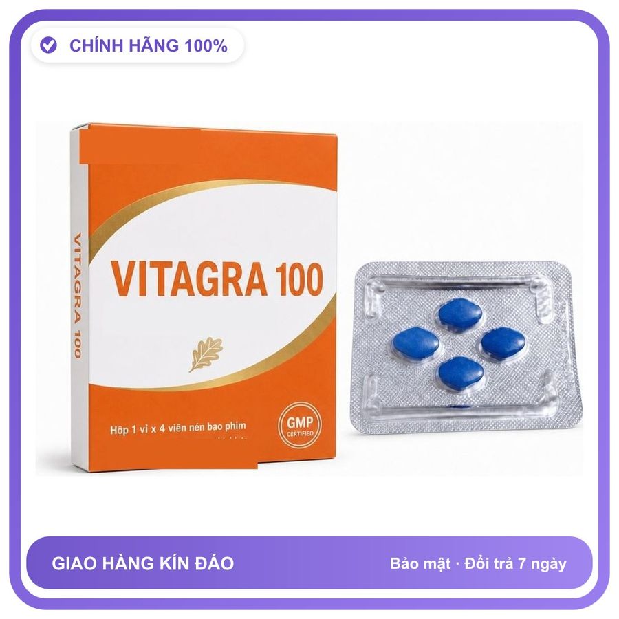 Viên uống hỗ trợ kéo dài cho nam thảo dược VITAGRA 4 Viên Chính hãng