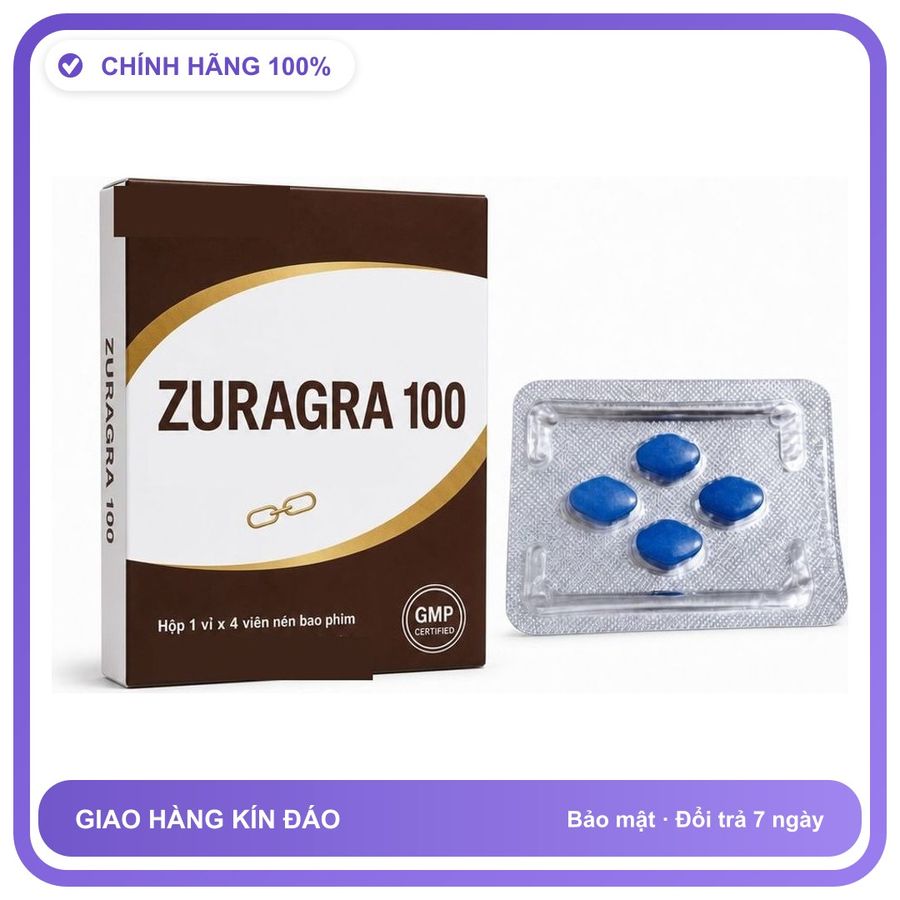 Viên uống hỗ trợ kéo dài cho nam thảo dược ZURAGRA 4 Viên Chính hãng
