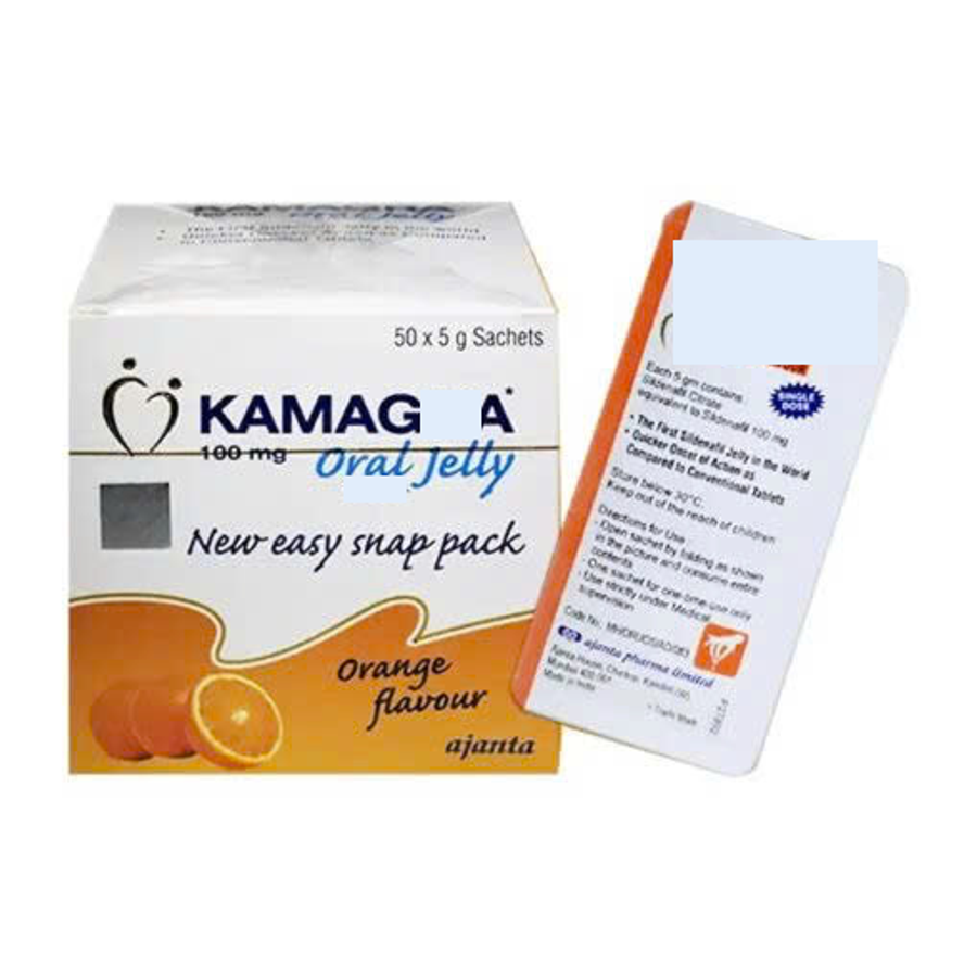 Kamaga Oral Jelly 100mg Thạch Trái Cây – 50 Gói/Hộp