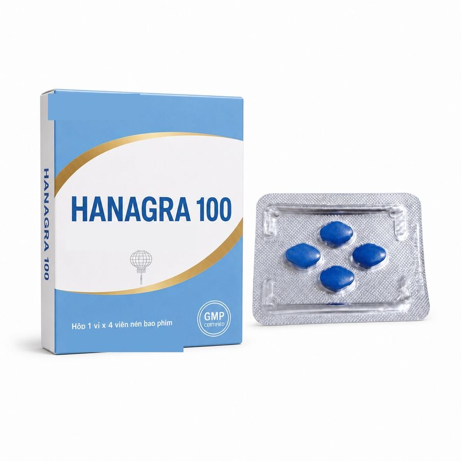 Viên uống hỗ trợ tăng cường sinh lý thảo dược dành cho nam HANAGRA 1 Viên Chính hãng