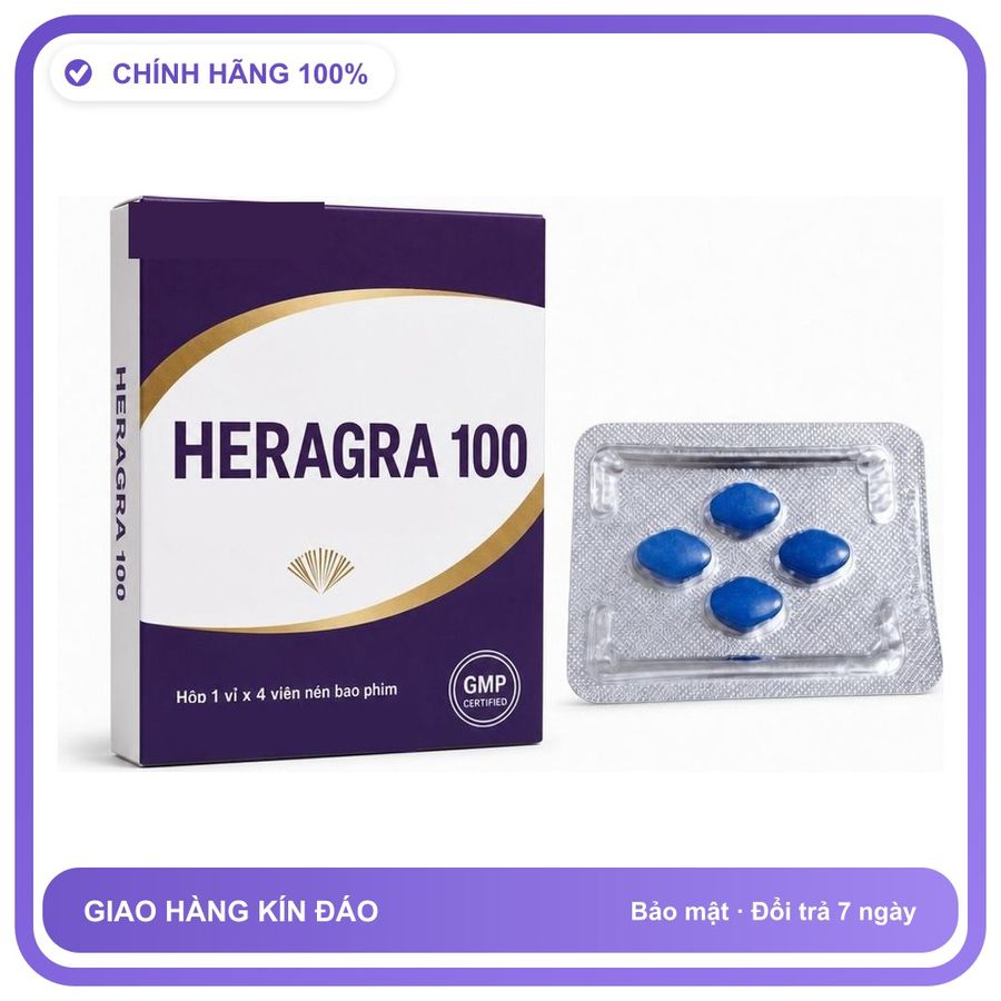 Viên uống hỗ trợ kéo dài cho nam thảo dược HERAGRA 4 Viên Chính hãng