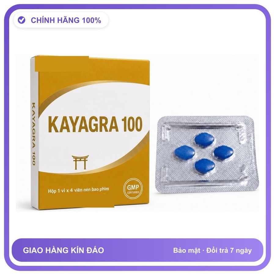 Viên uống hỗ trợ kéo dài cho nam thảo dược KAYAGRA 4 Viên Chính hãng