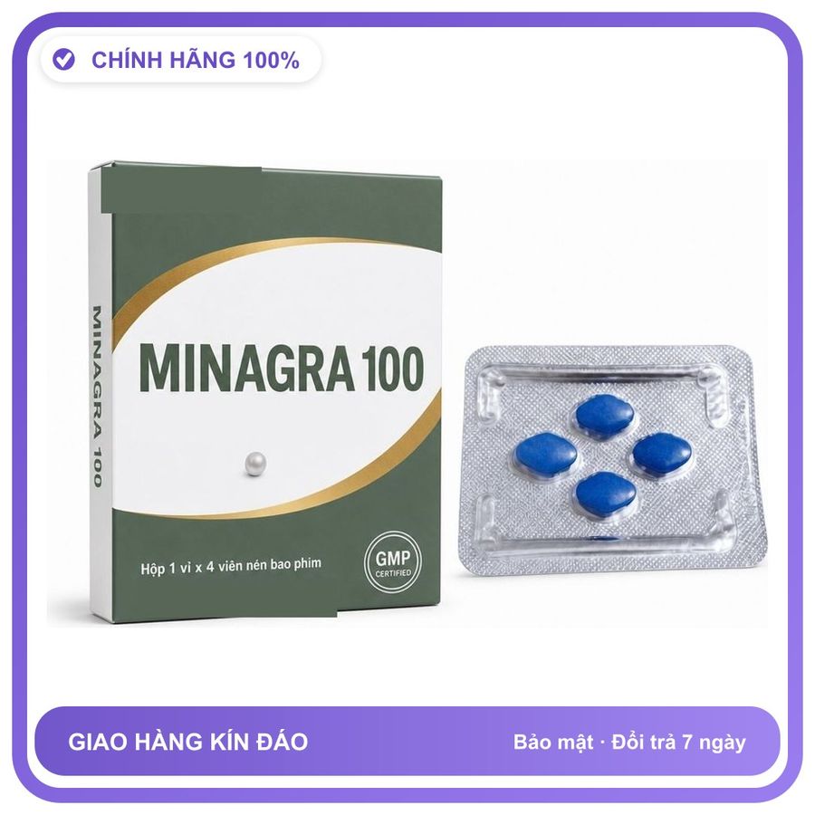Viên uống hỗ trợ kéo dài cho nam thảo dược MINAGRA 4 Viên Chính hãng