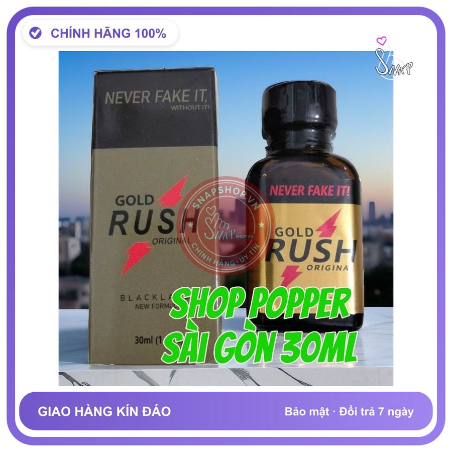 (Che Tên) Popper 30ml USA, Hàng Chính Hãng, Cực Mạnh, Không Chứa Chất Độc Hại, Sử Dụng An Toàn Lâu Dài - Hàng Mới Về