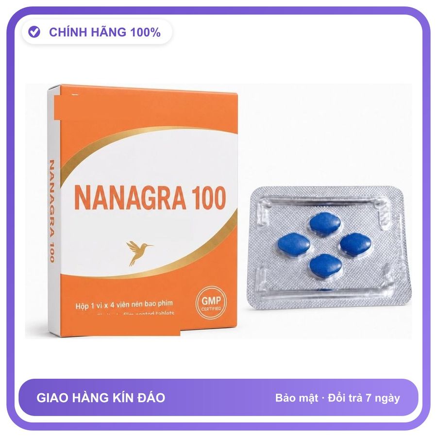 Viên uống hỗ trợ kéo dài cho nam thảo dược NANAGRA 4 Viên Chính hãng