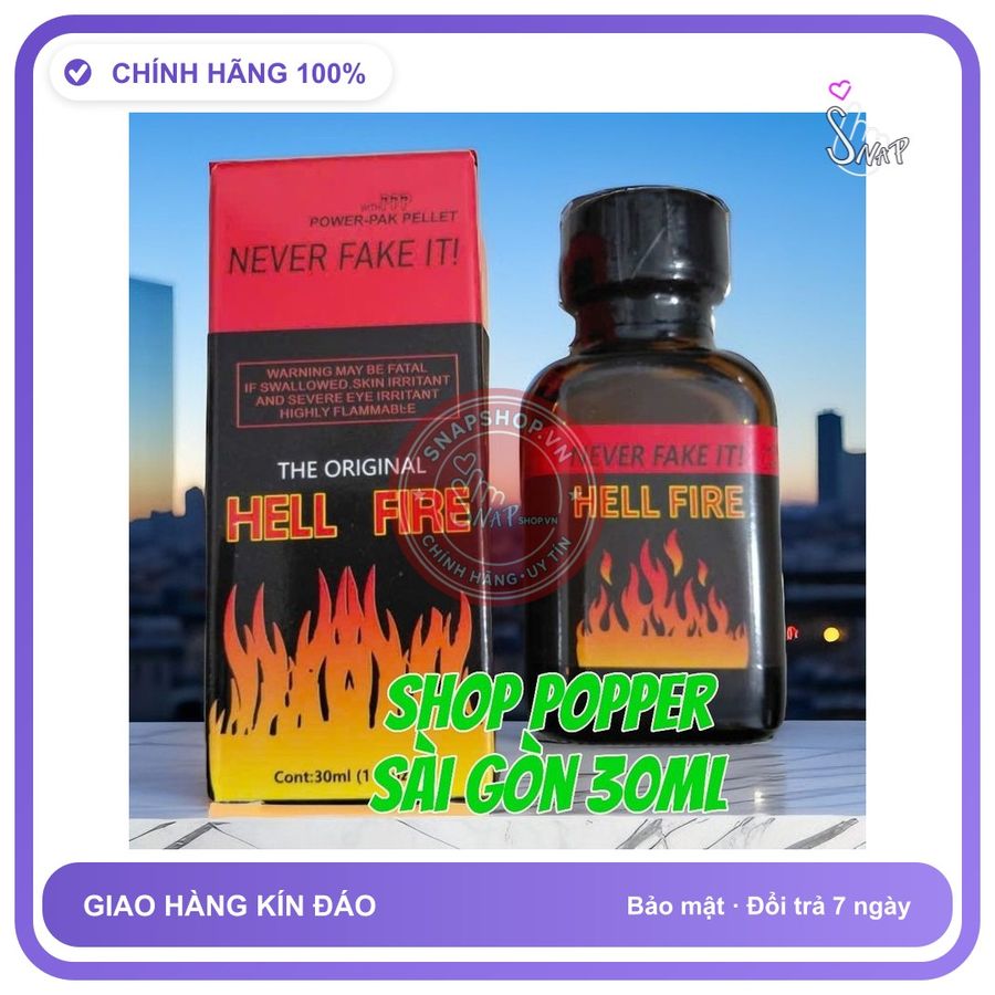 (Che Tên) Chai Hít Kích Thích Hưng Phấn, Popper 30ml USA, Hàng Chính Hãng, Không Chứa Chất Độc Hại, Sử Dụng Lâu Dài - Snapshop