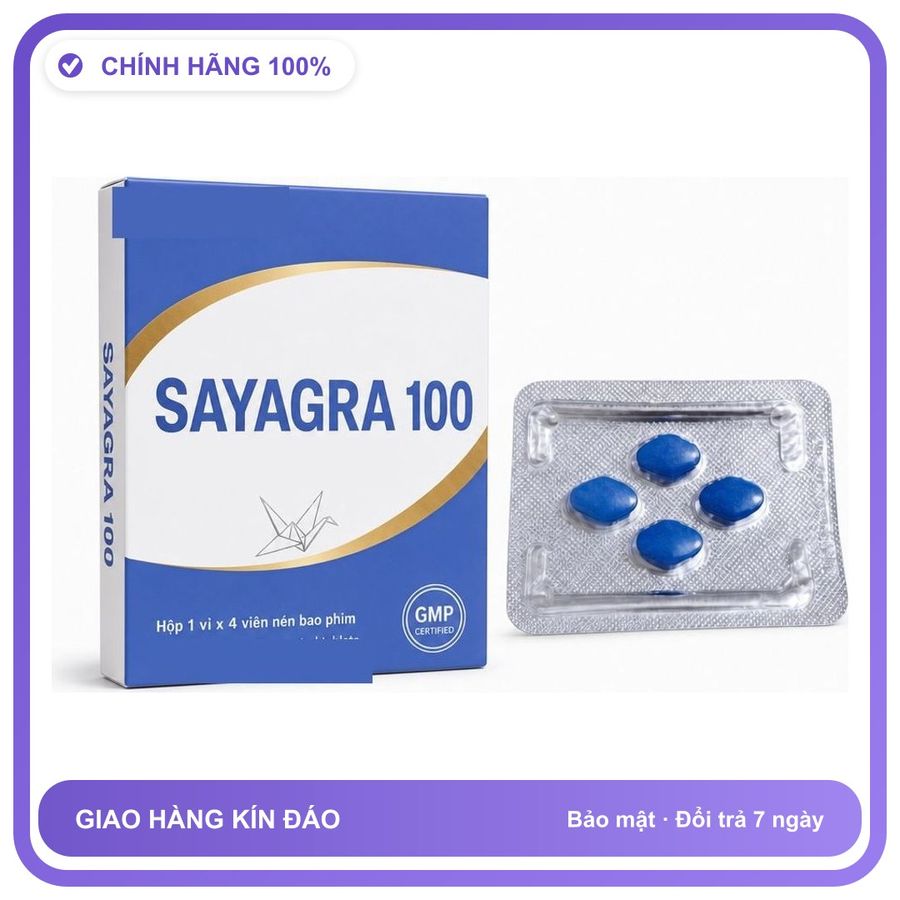 Viên uống hỗ trợ kéo dài cho nam thảo dược SAYAGRA 4 Viên Chính hãng