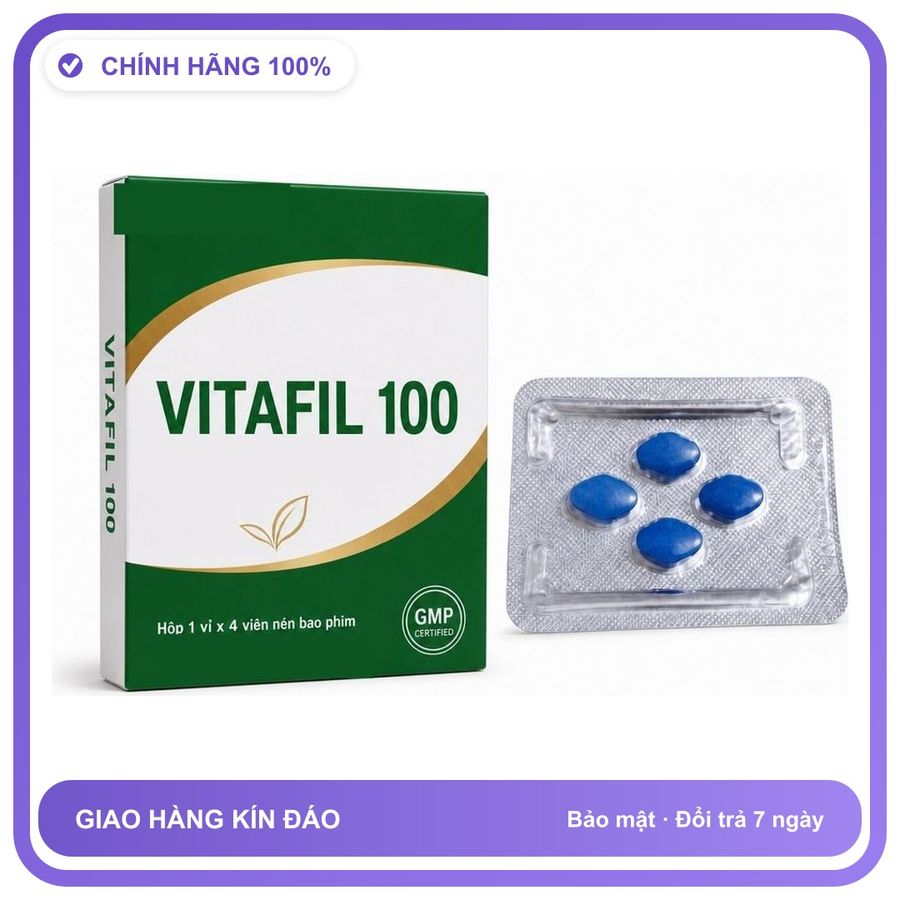 Viên uống hỗ trợ kéo dài cho nam thảo dược VITAFIL 4 Viên Chính hãng