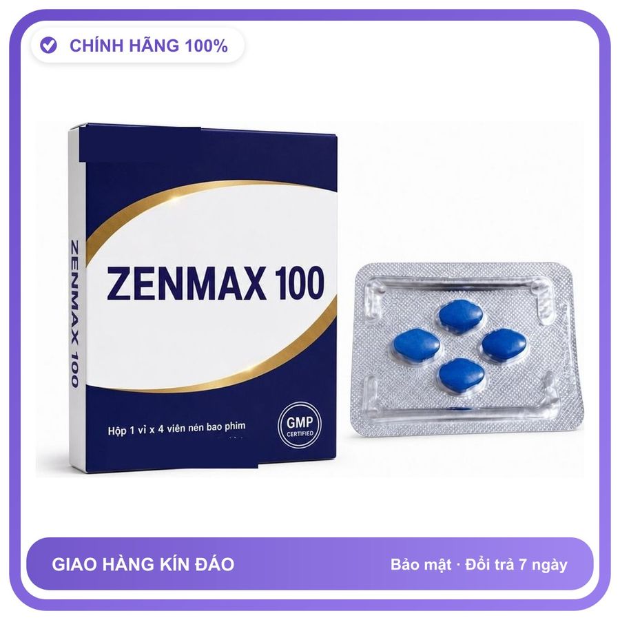 Viên uống hỗ trợ kéo dài cho nam thảo dược ZENMAX 4 Viên Chính hãng