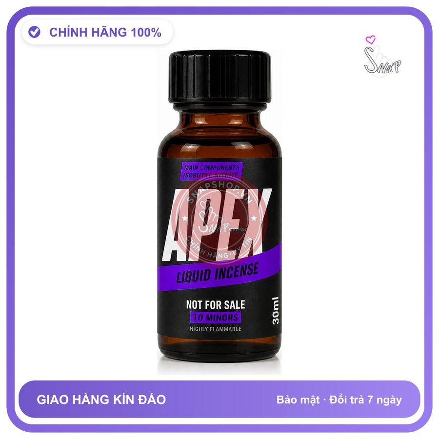 Chai hít tăng khoái cảm kích thích Popper APEX 30ml Chính hãng