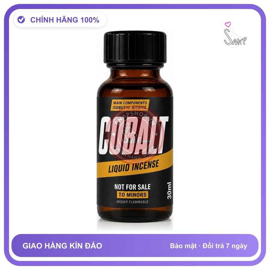 Chai hít tăng khoái cảm kích thích Popper COBALT 30ml Chính hãng