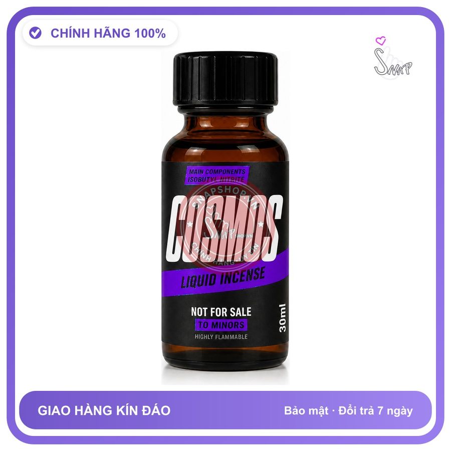 Chai hít tăng khoái cảm kích thích Popper COSMOS 30ml Chính hãng