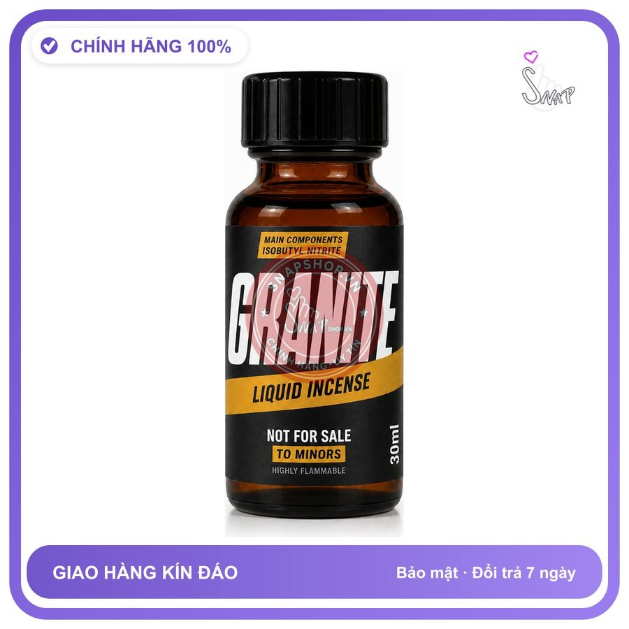 Chai hít tăng khoái cảm kích thích Popper GRANITE 30ml Chính hãng